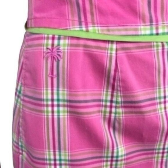 Lilly Pulitzer pleated plaid skort side zip size 2 - Picture 3 of 6